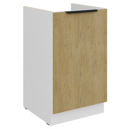 Szafka pod zlew 50 cm CREMA dąb cremona / biały mat 50 ZL 1F BB